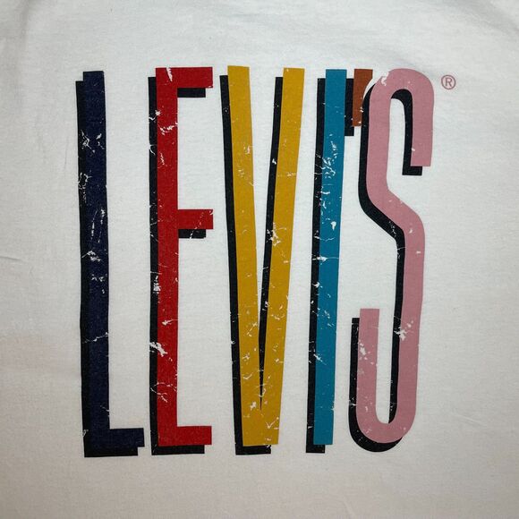 Levi's Multicolor Graphic Logo Tee Large - Picture 3 of 7